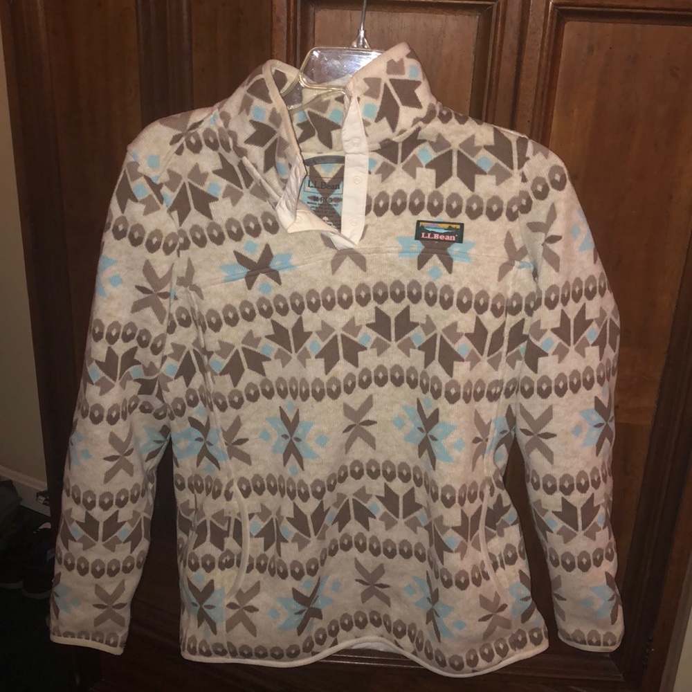 L.L. Bean pull over snap fleece